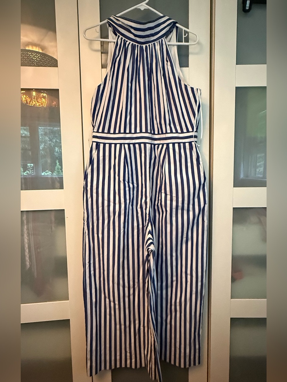 I. Crew Navy & White Striped Jumpsuit 12